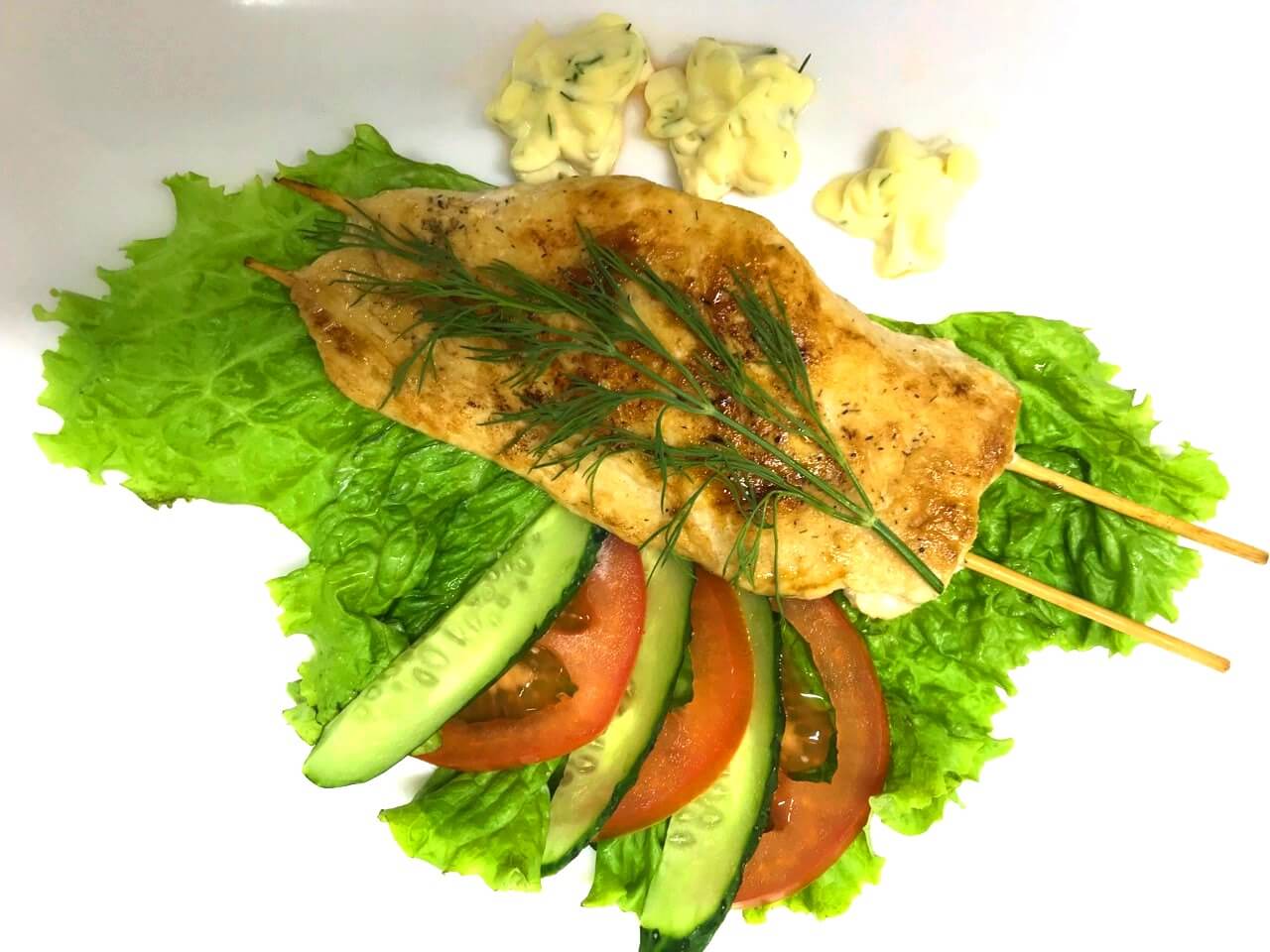 КУРОЧКА ПО-ЯПОНСКИ С ЧЕСНОЧНЫМ СОУСОМ