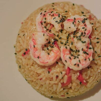Тяхан с креветкой