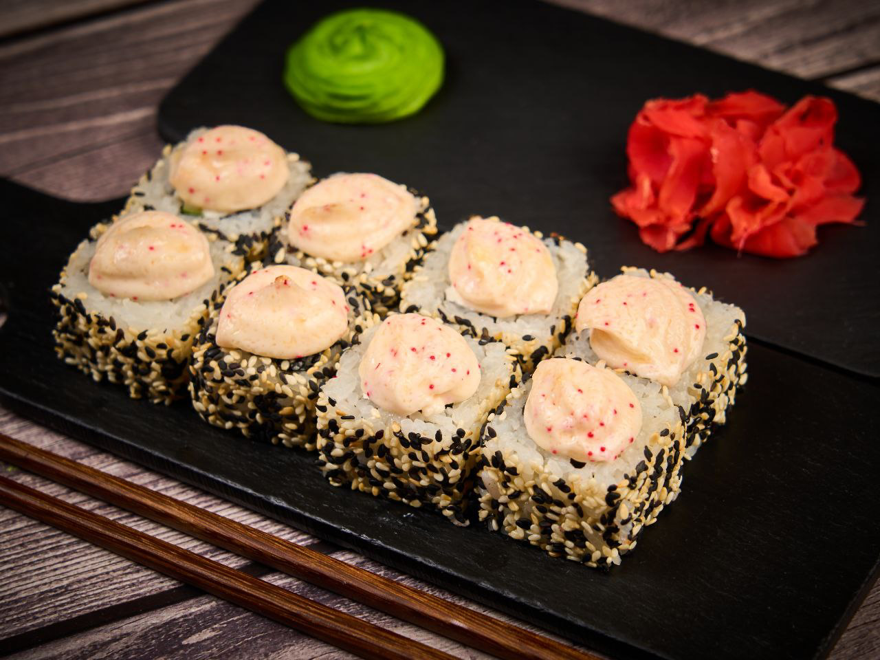 Запеченный сливочный с креветкой